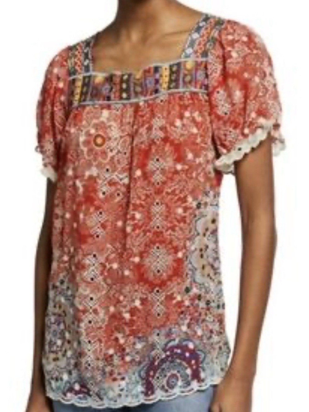 Johnny Was Embroidered Tops